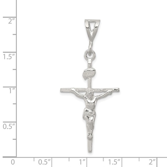 Million Charms 925 Sterling Silver INRI Crucifix Necklace Charm Pendant - Picture 3 of 4